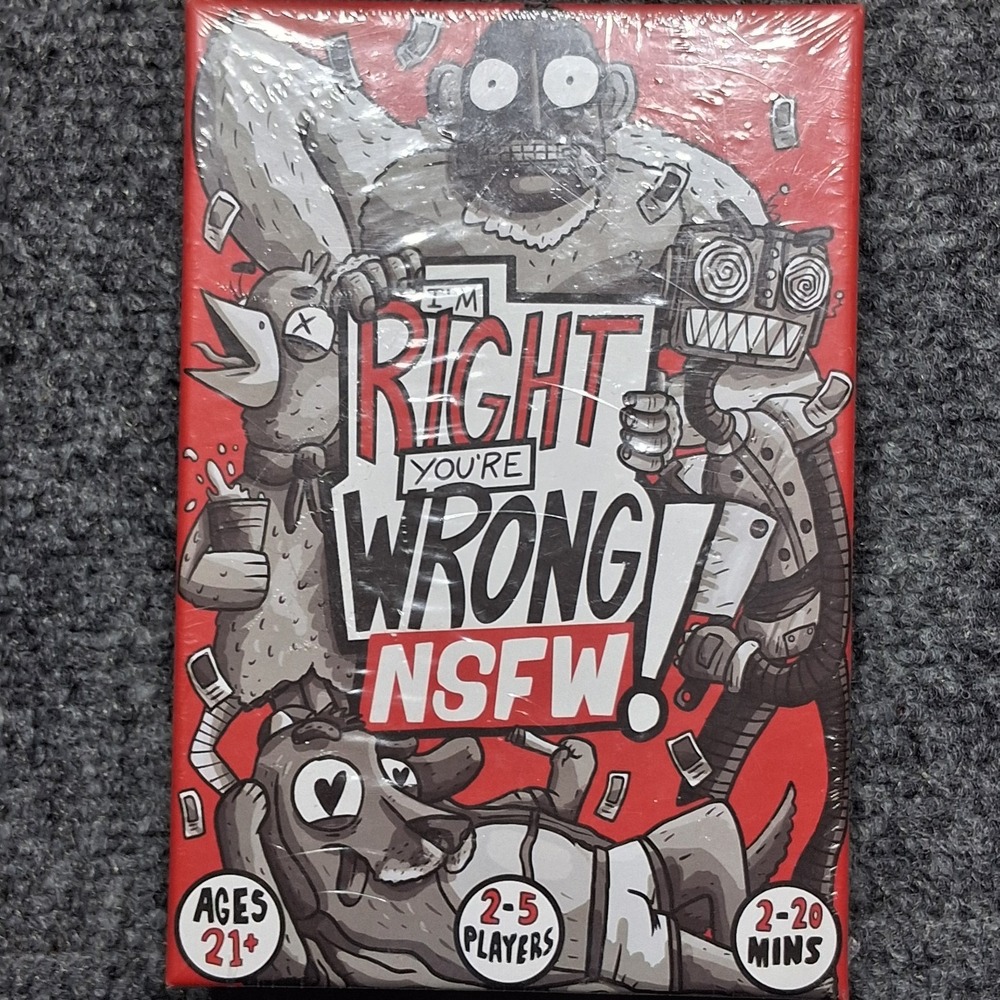 I'm Right You're Wrong NSFW‎ - Adult Light Strategy Card Game SEALED 2-5 Players